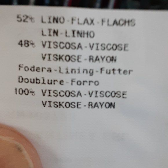 GIORGIO ARMANI WHITE LINEN BLEND PANTS SIZE 10 WOMAN'S (SEE PHOTO ) - Picture 7 of 7